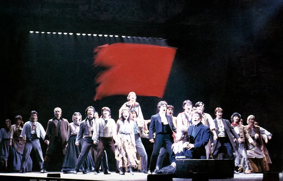 Scene from the musical Les Misérables